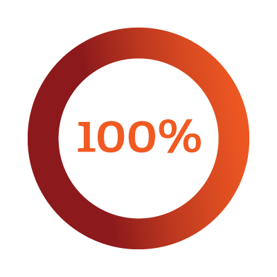 100% chart