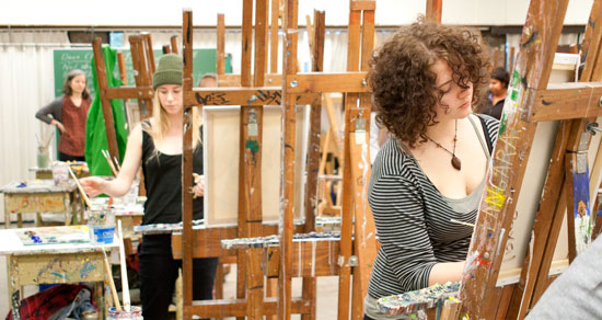 Langara College Fine Arts students