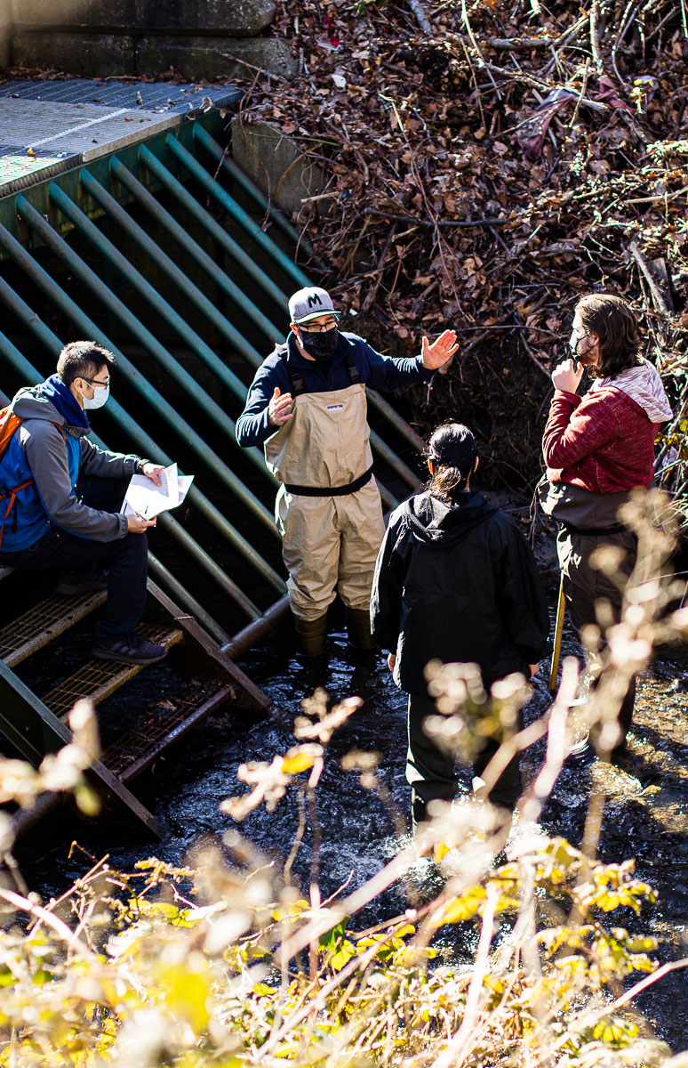Group of students on a Still Creek