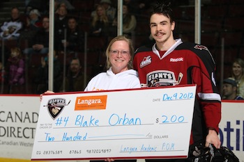 Vancouver Giant Blake Orban
