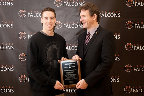 Brody Grieg presented with the AOTY Award