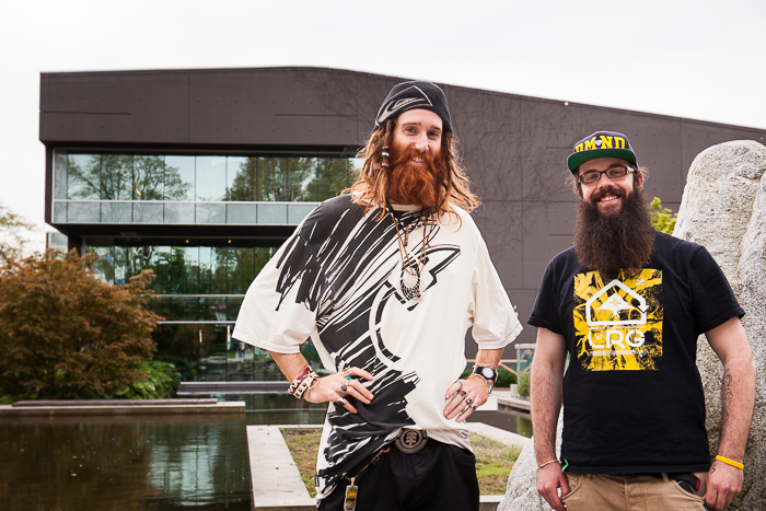 Langara students Adam Kelliher and Eyren Uggenti